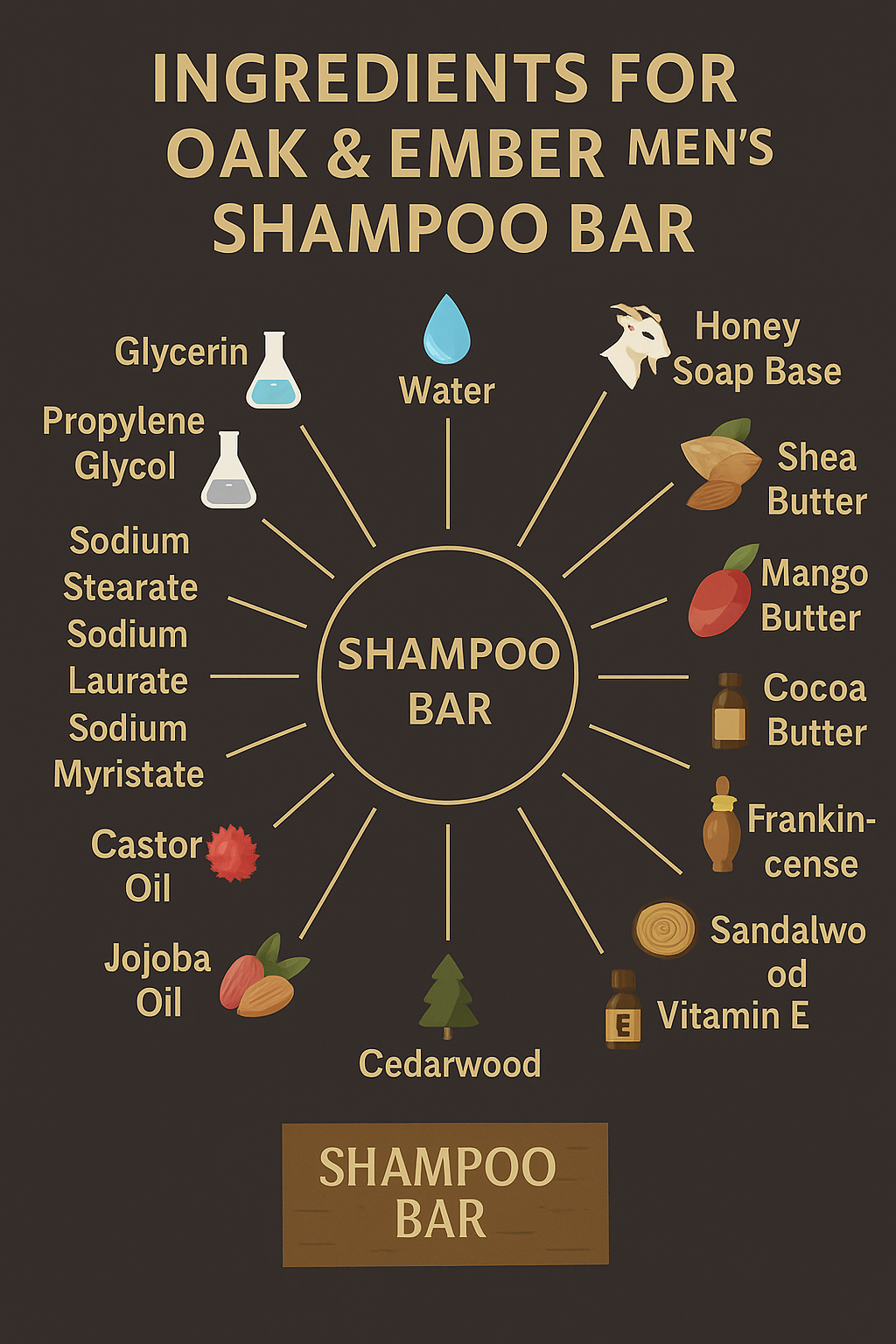 Herbal Crown & Roots — King’s Herbal Wash Bar™ Stimulating Hair & Beard Cleanse — Growth + Detox + Hydration