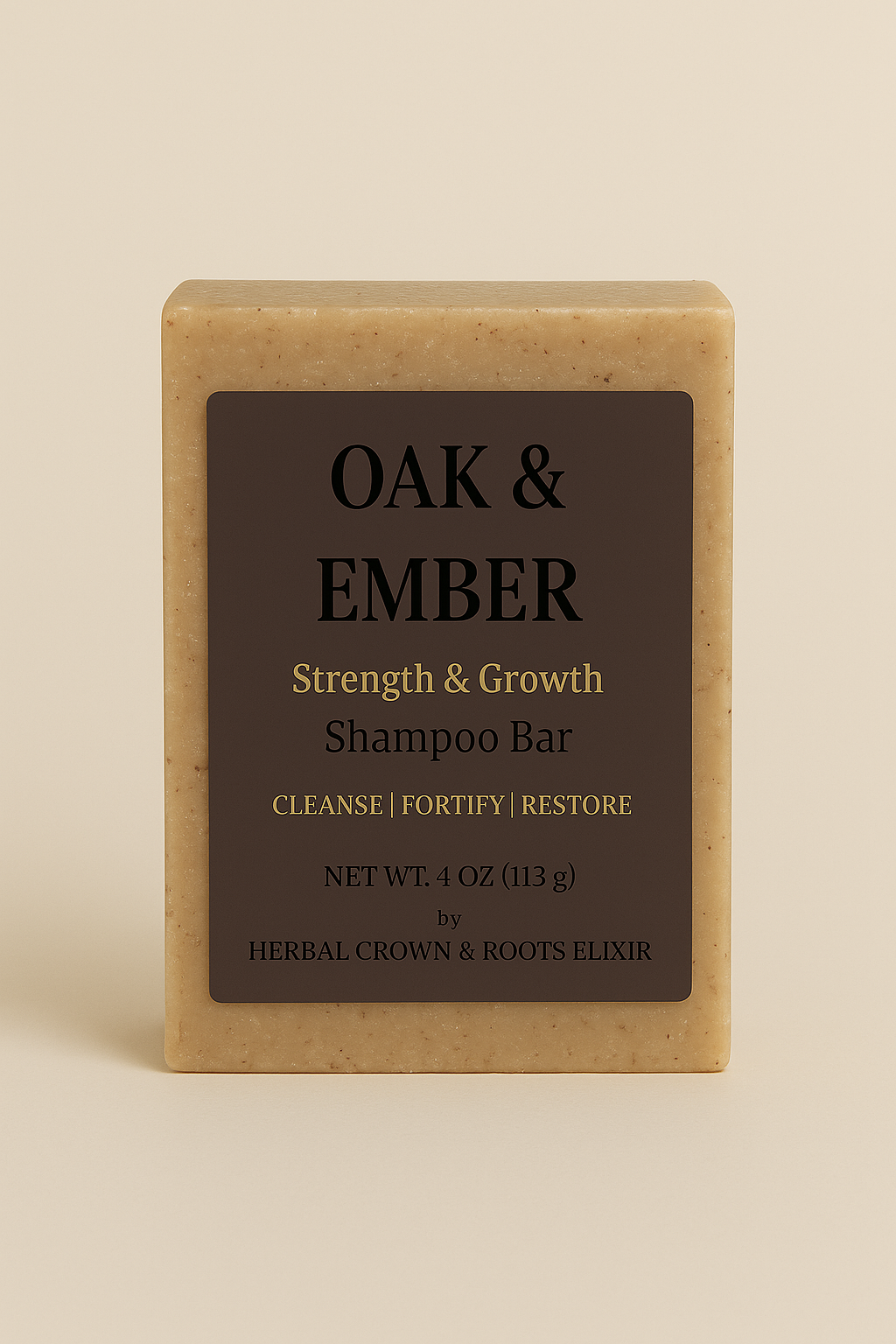 Herbal Crown & Roots — King’s Herbal Wash Bar™ Stimulating Hair & Beard Cleanse — Growth + Detox + Hydration